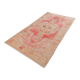 5x9 pale red & tan beige vintage rug 146x279cm