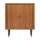 Midcentury danish cabinet with tambour doors by Dyrlund 1960s