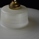 Ridged glass ceiling lamp