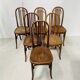 Suite de six chaises en bois courbé XX siècle