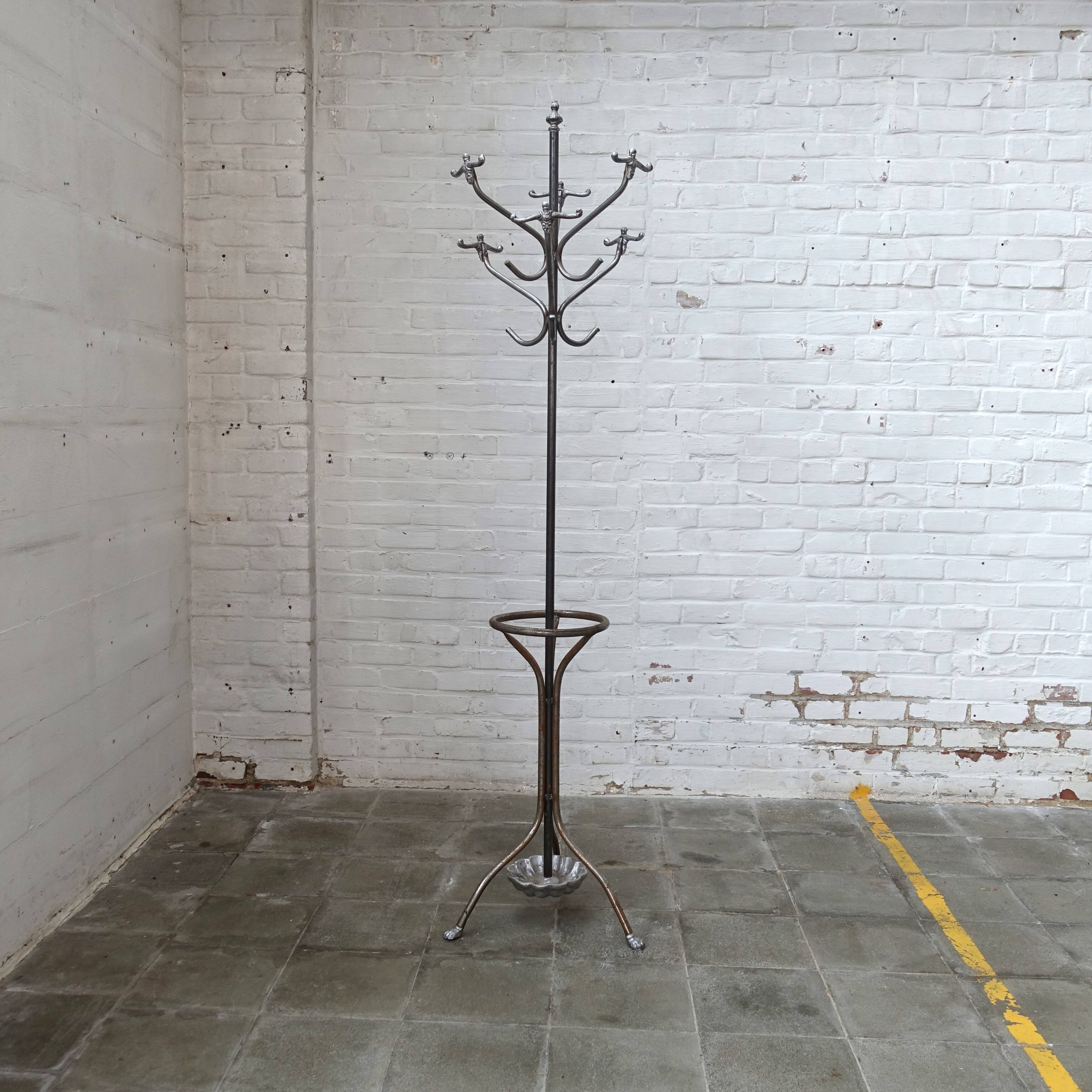 Vintage industrial coat rack