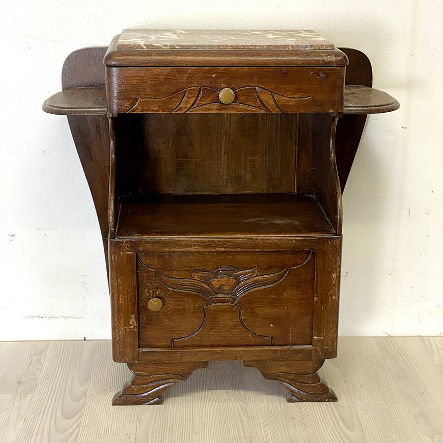 40's art deco bedside table
