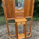 Art Deco oak cloakroom
