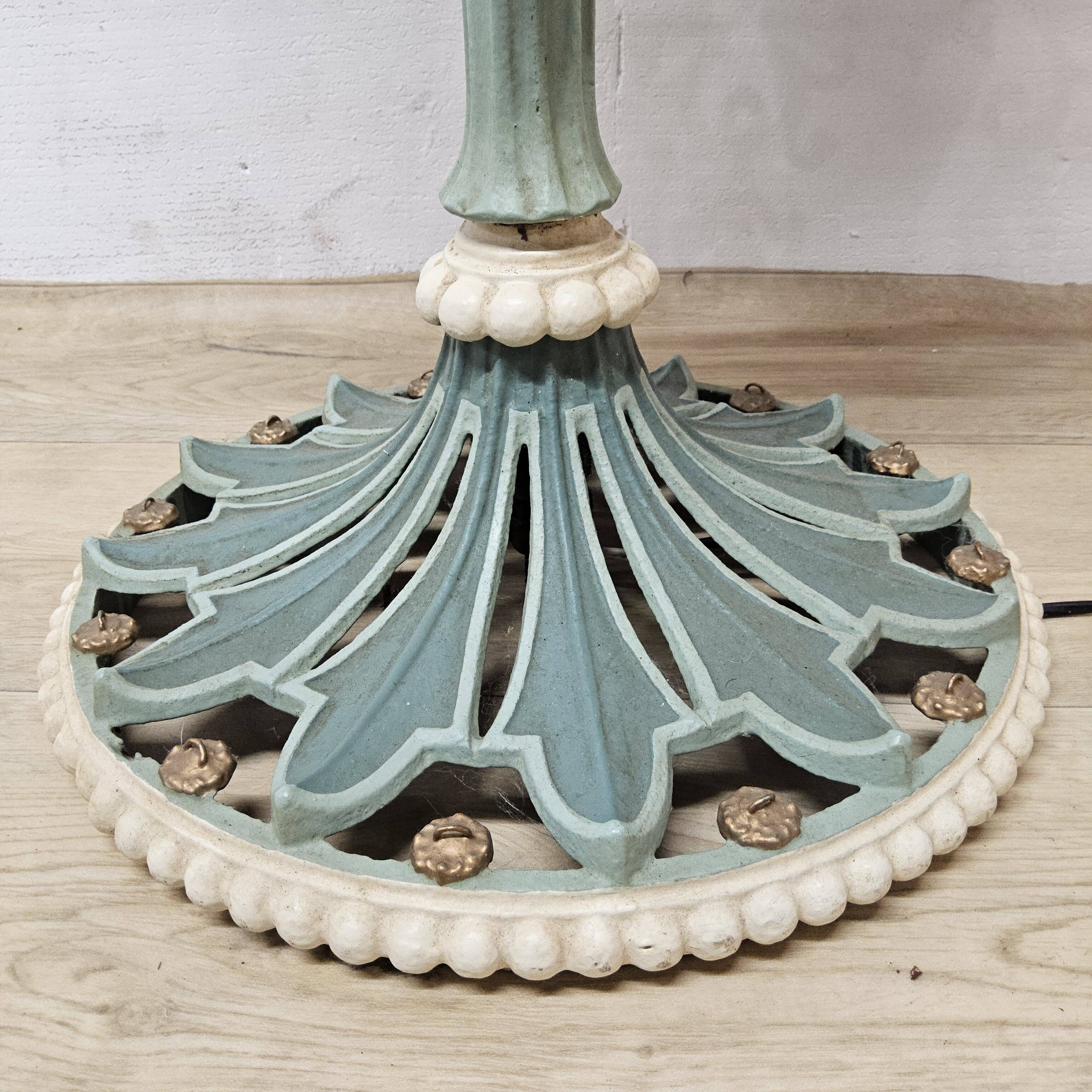 Unique Cast iron Victorian floor lamp art nouveau (converted gas light)