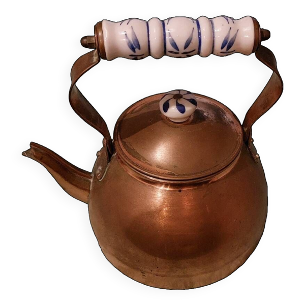 Ancienne bouilloire en cuivre - Bon état sur Selency