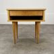 Table de chevet vintage bois blond, années 60