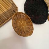 Wall composition baskets trays and fan