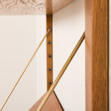 Scandinavian vintage shelving unit in oak, 1960s