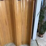 Baumann style wooden free-standing folding screen vintage 1950s