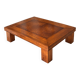 Grande table basse extensible en merisier & loupe de noyer – 1996