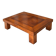 Grande table basse extensible en merisier & loupe de noyer – 1996