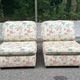 2 modular vintage bench armchairs with floral pattern – Cottage Style