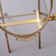 small Brass folding serving tray table 1970 France