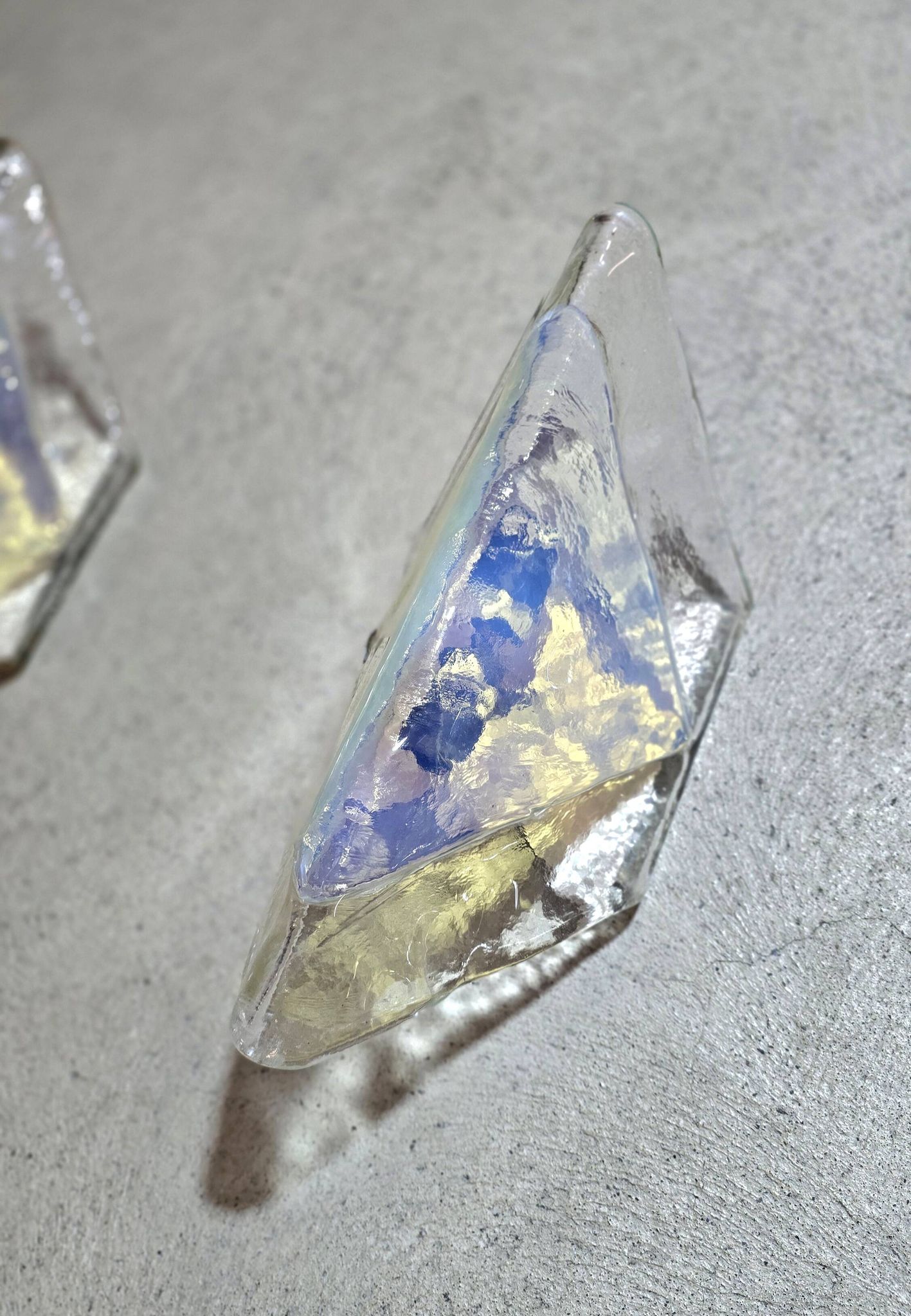 Carlo Nason for A.V. Mazzega (attributed), set of 4 glass wall lights.
