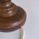 1950s turned wood table lamp