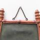 Former miroir says of barbier annee 30/50 bois style bambou true period 35x45cm