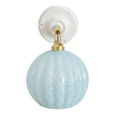 Blue Clichy glass wall light