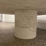 Table basse en travertin, Angelo Mangiarotti, Italy, 1970s