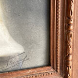 Photograph of couple framed