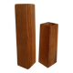Paire de bougeoirs asymétriques scandinave en bois