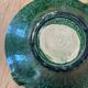 Large vintage Foucard-Jourdan Vallauris green ceramic bowl; 1960s