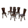 Chaises chêne massif chapo savoyarde art populaire