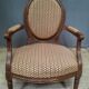 Fauteuil medaillon Louis XVI