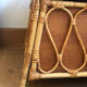Vintage rattan storage bench for children, 1960s