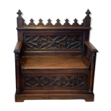 Neo-Gothic chest bench