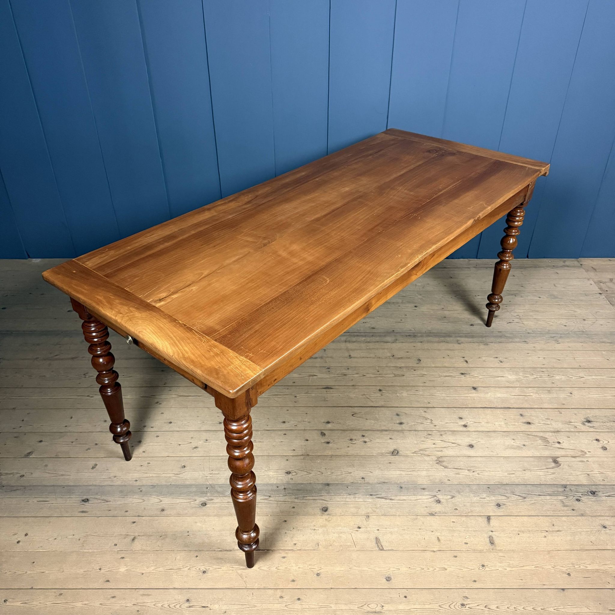 Antique cherry wood dining table, France