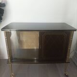 Vintage TV bar cabinet on casters