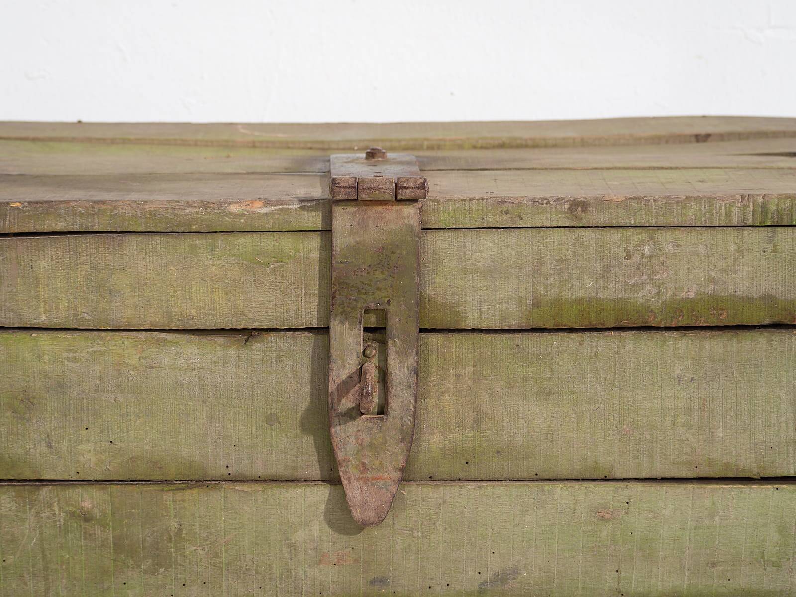 Antique green primitive style chest (circa 1920) #21