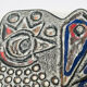 Vintage Scandinavian wall ceramic – Stylised hen – 1960s
