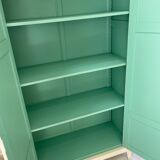 White and green cutter cabinet