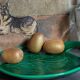 Free-form presentation dish Green Slurry 50s