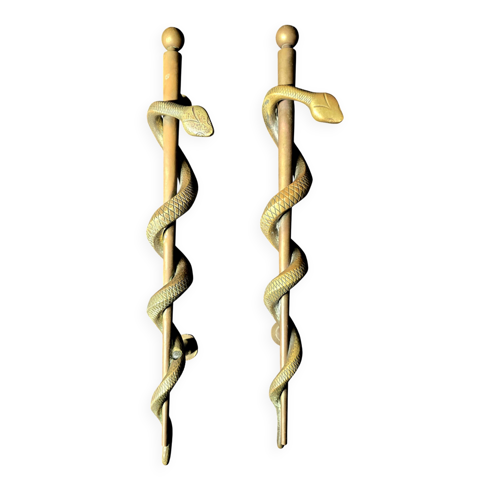 Bronze pharmacy door handles