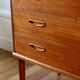 Commode scandinave vintage en teck danemark, 1960