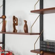 Modular shelving in teak veneer, Denmark, 1970s