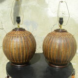 Paire de lampes vintage