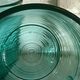 Set of 2 coffee cups in green glass of water Arcoroc, made in France