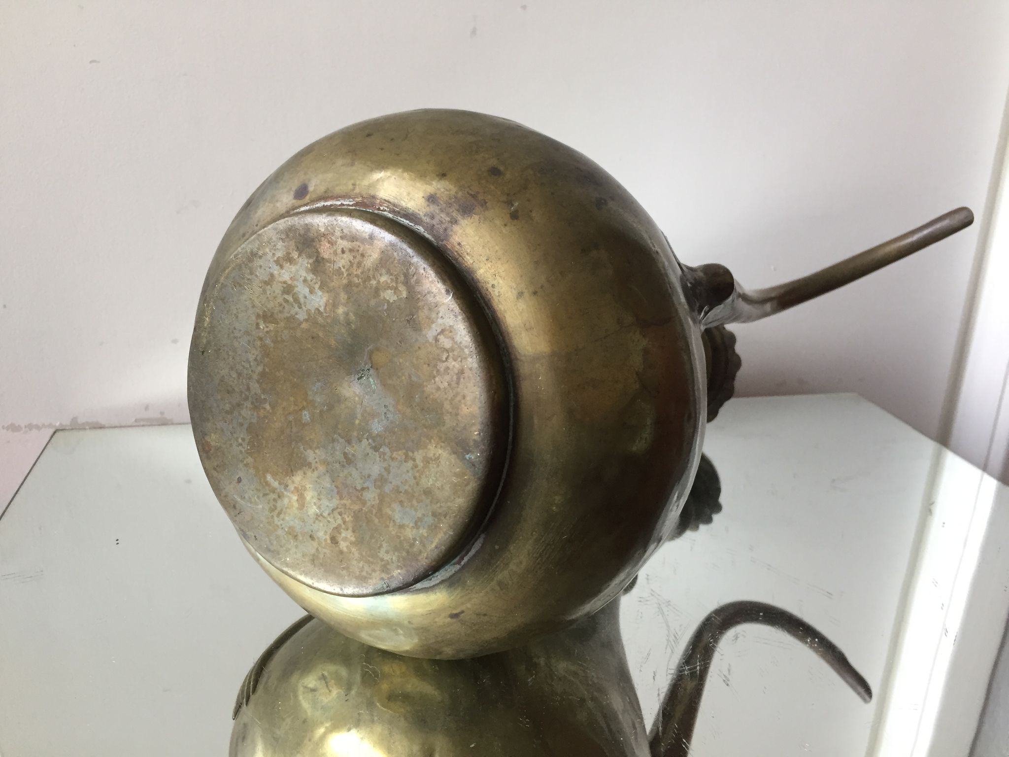 Ottoman Brass Ewer Antique Candleholder