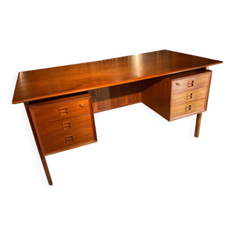 Bureau double face en teck par Arne Vodder, 1960