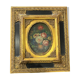 Oil on panel, painting on wood depicting a bouquet of flowers
