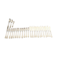 Set of 12 fish forks & 12 knives in silver metal