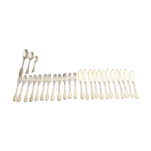 Set de 12 fourchettes & 12 couteaux à poisson en métal argenté