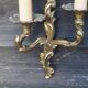French Vintage Louis XV Style Bronze Candlestick & Sconce Set