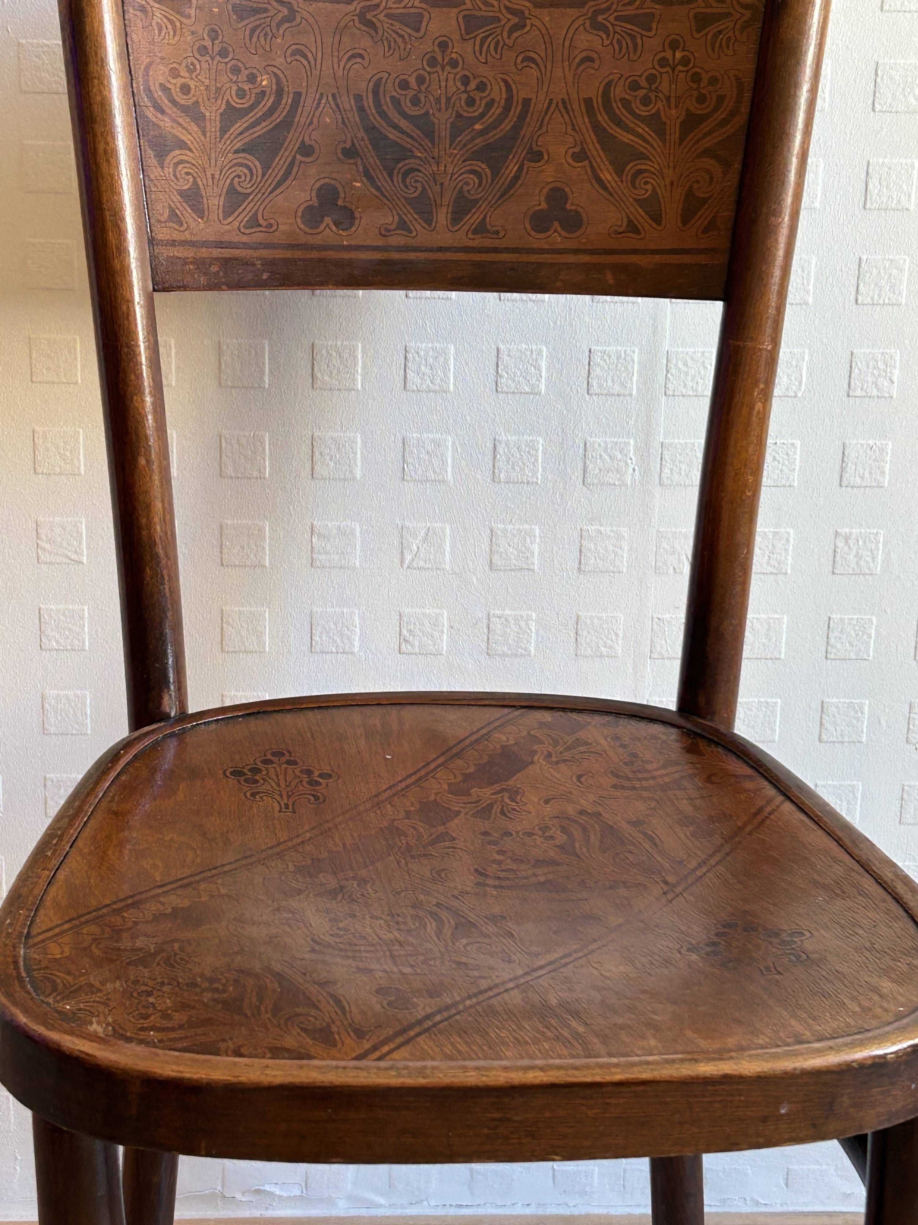 4 antique chairs by Jacob & Josef Kohn – Vienna – Art Nouveau period