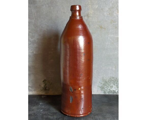 High bottle Art-popular heavy earth enamelled late nineteenth