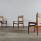 Teakholz Esszimmerstühle Erik Buck danish design 60er Jahre