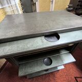 Industrial furniture with sliding flaps